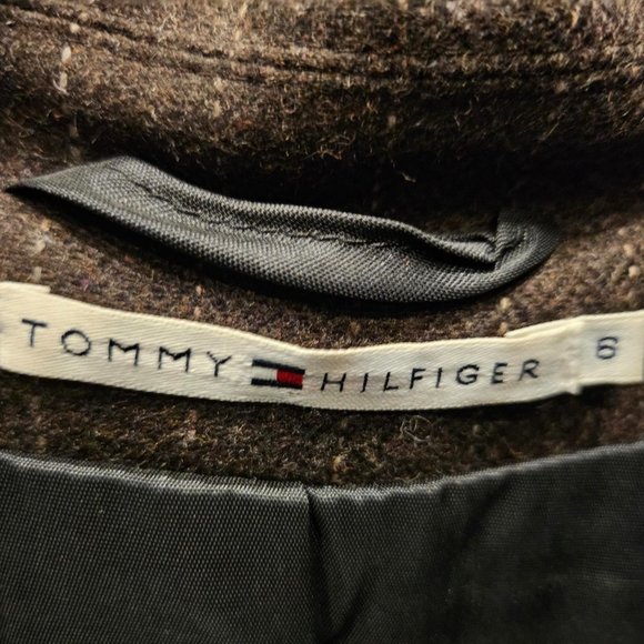 Tommy Hilfiger ruffled blazer - tweed pattern - Size 6 - Picture 2 of 3